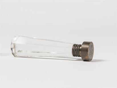 Cachet manche en cristal taillé, matrice...