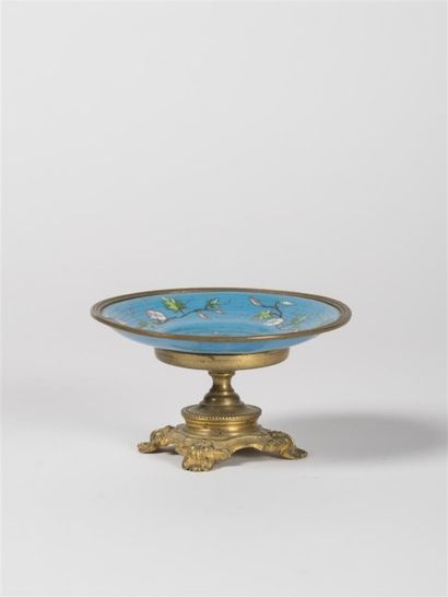 Baguier émaillé, époque Napoléon III H: 6...