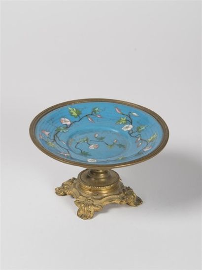 Baguier émaillé, époque Napoléon III H: 6...