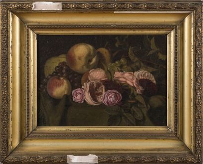 J LAPLACE Nature morte aux fruits et aux...