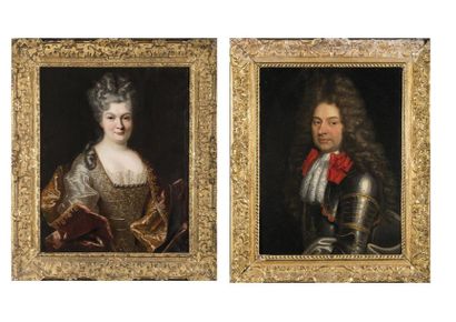 Ecole française du 18ème siècle Portraits...
