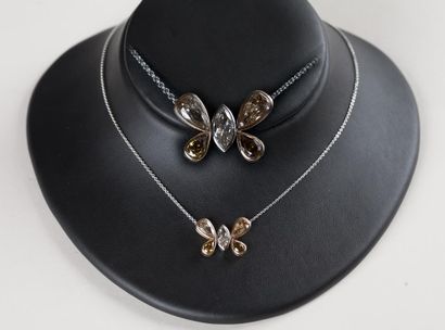 Chaîne maille forçat en or blanc (750) 18K...
