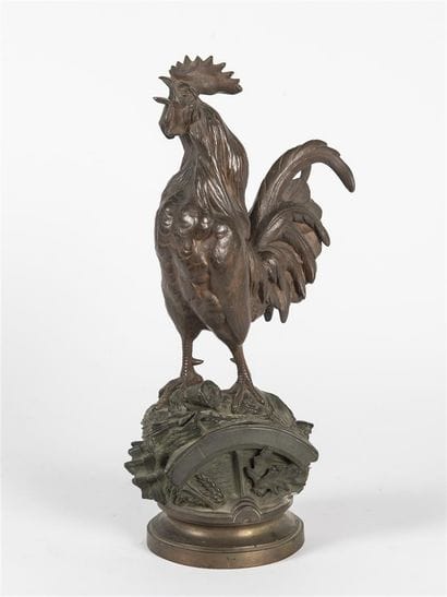 LECOURTIER Coq en bronze
H: 45