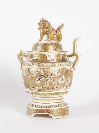 Japon Satsuma, Brûle parfum en porcelaine
(accident...