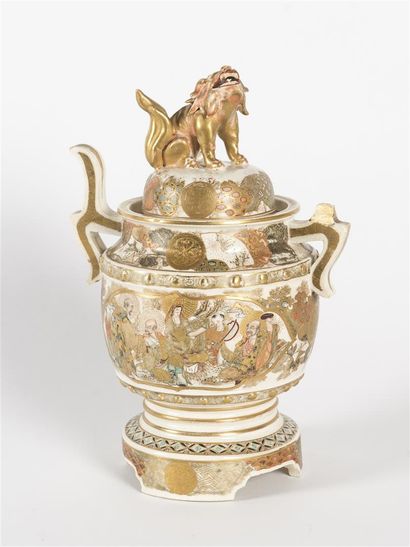 Japon Satsuma, Brûle parfum en porcelaine
(accident...