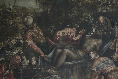 Ecole italienne 17ème siècle
Mise au tombeau
Huile...