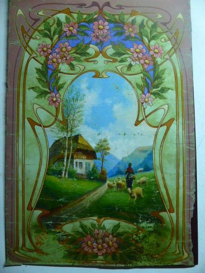 La petite bergere 
Huile sur toile art n...