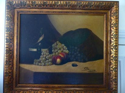 DROUX
Nature morte au raisin
Huile sur t...