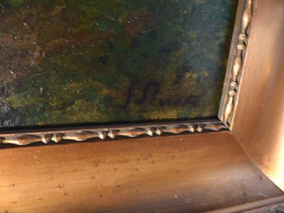 F PERRET
Le débit de tabac
Huile sur toile
Signée...
