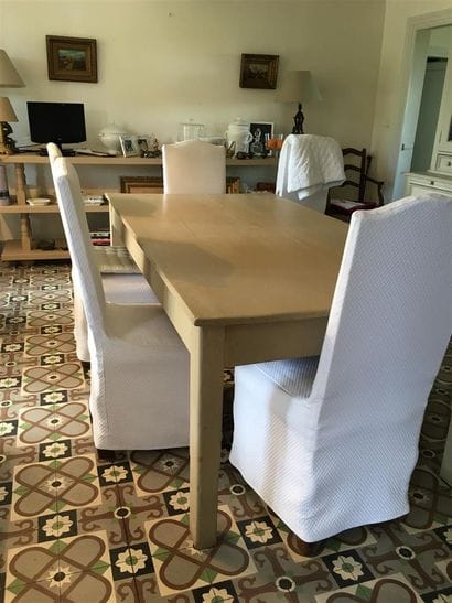Huit chaises os de mouton style louis XIII...