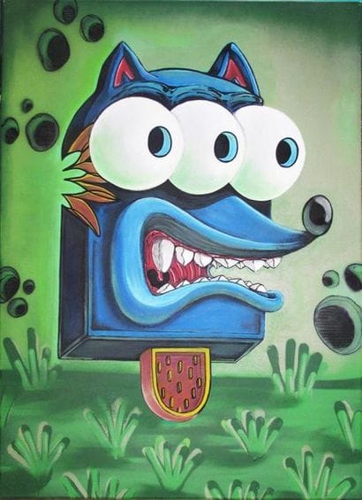 KONAIR (1988)
Perrete in the garden
Acrylique...