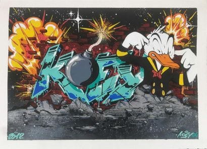 KOEY (1984)
K Boom
Posca, spray sur canson
33x45,5...