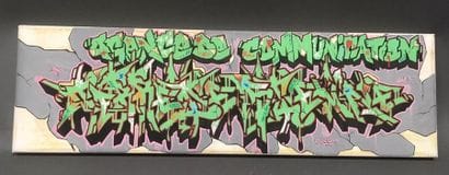 ICE TWA, 
Terre de Sienne
Acrylique sur toile,...