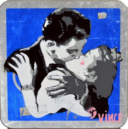 Vincent RICHEUX (1974)
Baiser volé
Pochoir...