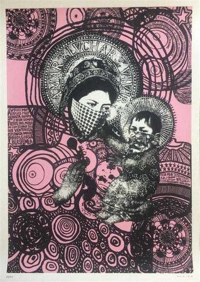 Natalia VOLPE (1973)
Amar Luchar Vivir
Sérigraphie
Ex.20/40
70x50...