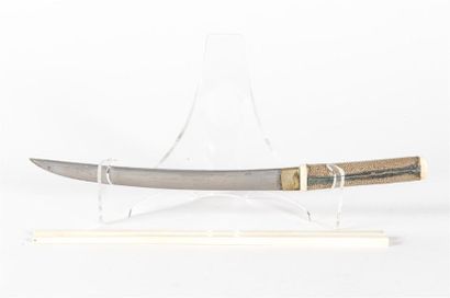 Couteau avec baguette en ivoire (étui en...
