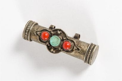 Tibet Etui en argent 
L : 10 cm