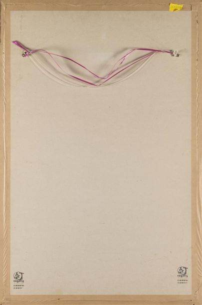 Japon, Estampe représentant un paysage de...