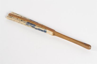 JAPON Eventail de théâtre Meiji
Bambou peint...