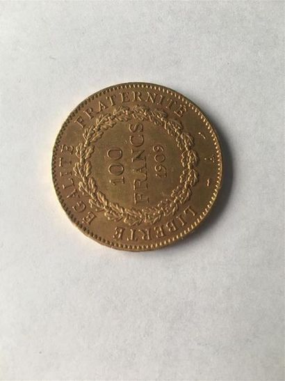 Pièce en or de 100 francs 1904, Paris 
