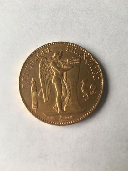 Pièce en or de 100 francs 1904, Paris 