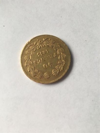 40 francs or Louis Philippe 1833
