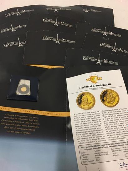 11 pièces d'or de 999/°°°