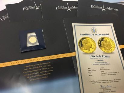 5 pièces d'or de 585/°°°