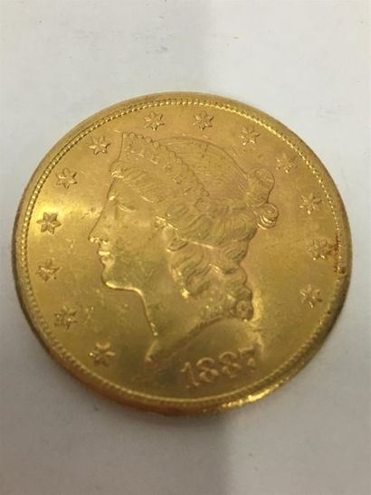 1 Pièce de 20 dollars or 1887