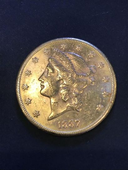 1 Pièce de 20 dollars or 1887