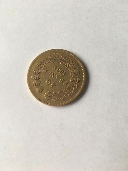Pièce 40 francs or Louis Philippe 1834