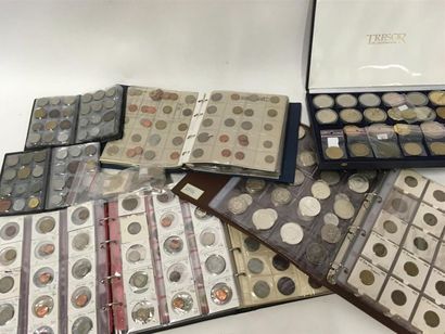 Collection de pièces de monnaies dont 5 francs,...