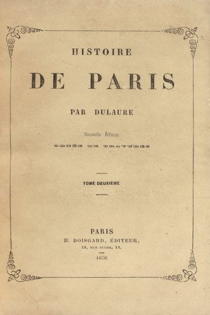 DULAURE. Histoire de Paris. 5 volumes, reliures...