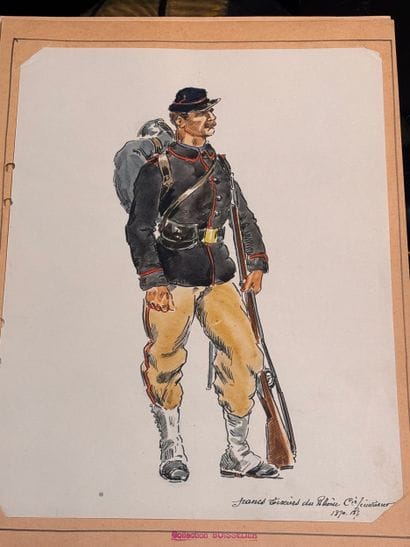 Uniformes des Francs-Tireurs et Volontaires...