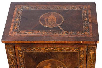 Petite commode ou meuble volant en bois de...