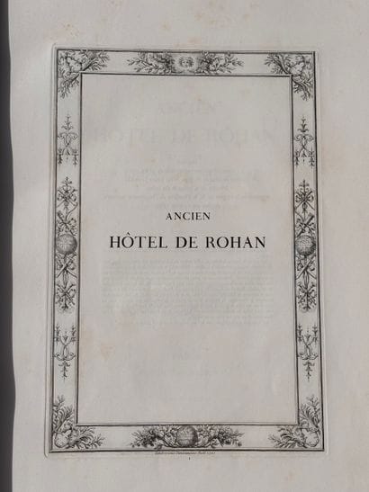Henry JOUIN. Ancien Hôtel de Rohan affecté...