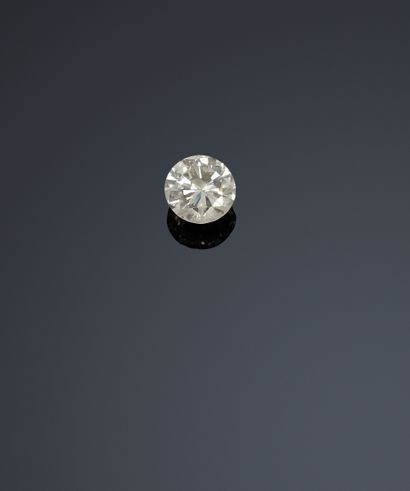 Round brilliant-cut diamond on paper, 2.28...