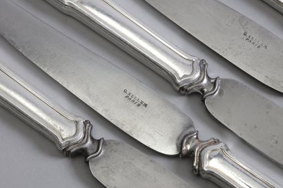 Gustave KELLER. Paris. 
29 meat knives in...