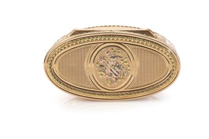 Large and Important Three Gold 750°/°° Snuffbox...