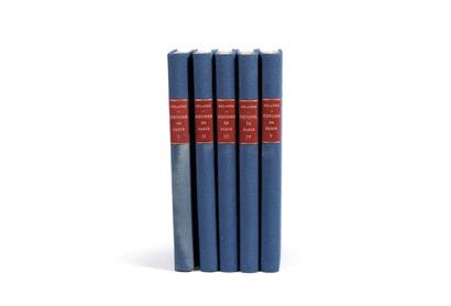 DULAURE. Histoire de Paris. 5 volumes, reliures...