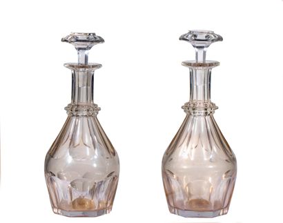 BACCARAT. Modèle Harcourt.
Ensemble de deux...