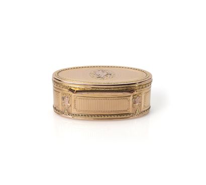 Large and Important Three Gold 750°/°° Snuffbox...