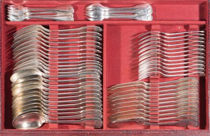 CHRISTOFLE.
Silver-plated, filet and shell...
