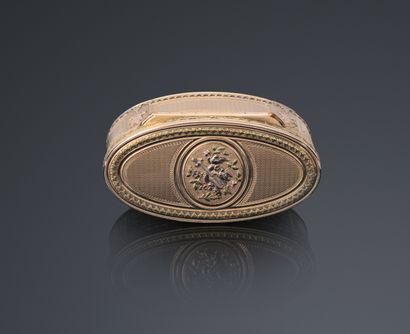 Large and Important Three Gold 750°/°° Snuffbox...