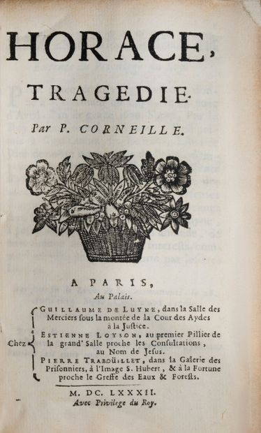 Pierre CORNEILLE (1606-1684).
Horace.
Paris,...