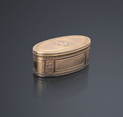 Large and Important Three Gold 750°/°° Snuffbox...