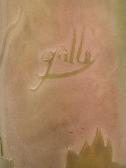 Établissements GALLÉ.
Vase soliflore en verre...