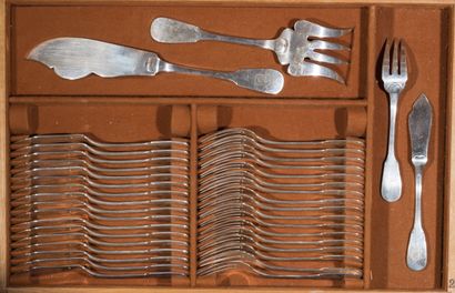 ERCUIS.
Silver-plated, single-flat pattern,...