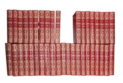 Russian literature. 
Set of books in red...