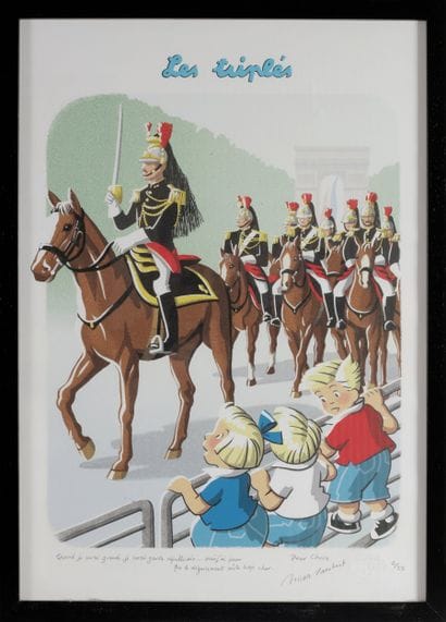 LAMBERT (N.). Lithographie en couleurs. Créatrice...